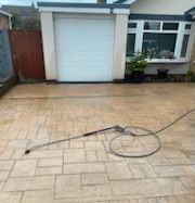 porcelain patio after cleaning